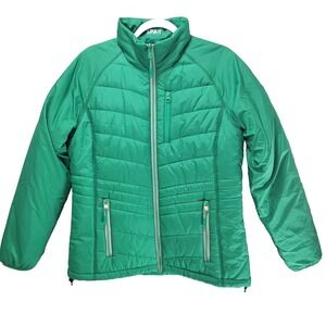 CB WeatherTec Barlow Pass Puffer Jacket Womens L Full Zip Water Wind Resistant